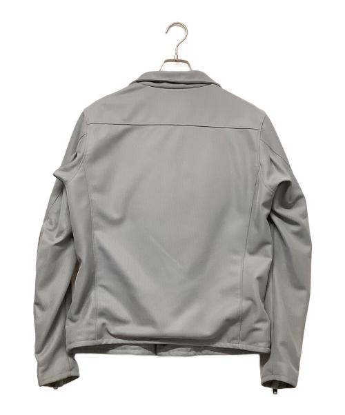KADOYA（カドヤ）kadoya (カドヤ) ライダースメッシュジャケット グレー サイズ:Lの古着・服飾アイテム