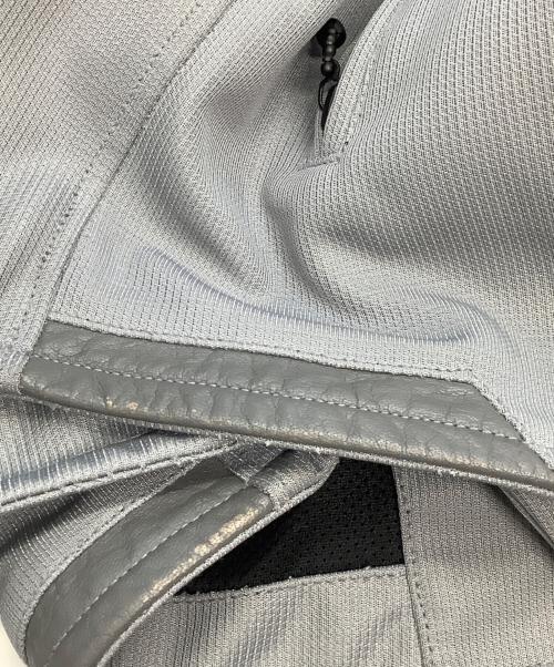 KADOYA（カドヤ）kadoya (カドヤ) ライダースメッシュジャケット グレー サイズ:Lの古着・服飾アイテム