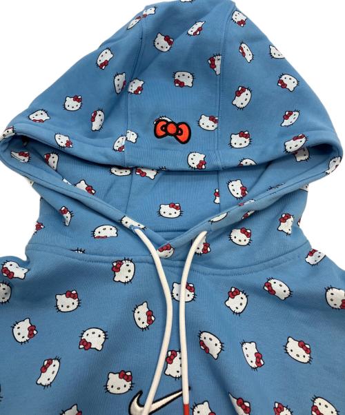 NIKE（ナイキ）NIKE (ナイキ) HELLO KITTY (ハローキティ) プルオーバーパーカー ブルー サイズ:SIZE Sの古着・服飾アイテム