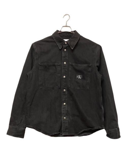 Calvin Klein Jeans（カルバンクラインジーンズ）Calvin Klein Jeans (カルバンクラインジーンズ) デニムジャケット ブラック サイズ:SIZE Mの古着・服飾アイテム