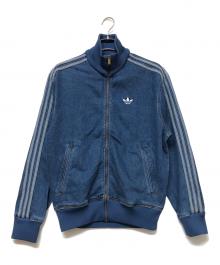 adidas（アディダス）の古着「トラックデニムジャケット」｜ネイビー