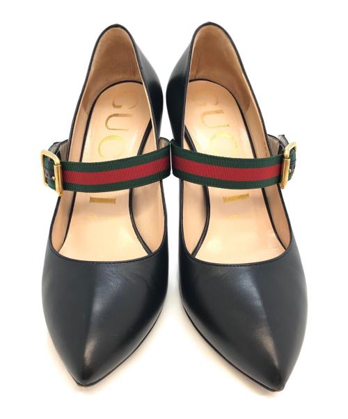 GUCCI（グッチ）GUCCI (グッチ) ヒールパンプス ブラック サイズ:SIZE 36 1/2の古着・服飾アイテム