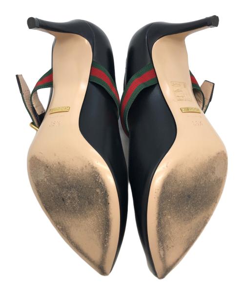 GUCCI（グッチ）GUCCI (グッチ) ヒールパンプス ブラック サイズ:SIZE 36 1/2の古着・服飾アイテム