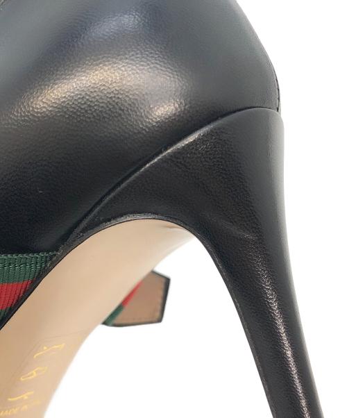 GUCCI（グッチ）GUCCI (グッチ) ヒールパンプス ブラック サイズ:SIZE 36 1/2の古着・服飾アイテム