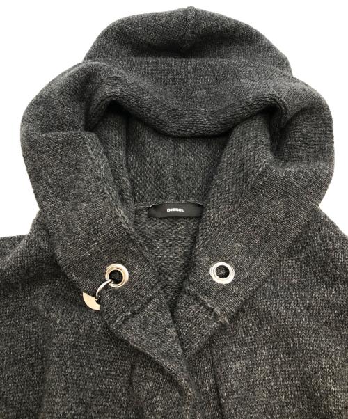 DIESEL（ディーゼル）DIESEL (ディーゼル) ニットコート グレー サイズ:不明の古着・服飾アイテム