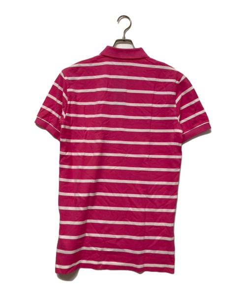 POLO RALPH LAUREN（ポロ・ラルフローレン）POLO RALPH LAUREN (ポロ・ラルフローレン) ポロシャツ ピンク×ホワイト サイズ:SIZE Sの古着・服飾アイテム