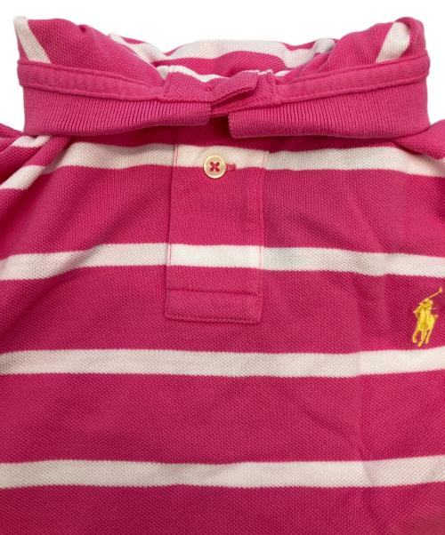 POLO RALPH LAUREN（ポロ・ラルフローレン）POLO RALPH LAUREN (ポロ・ラルフローレン) ポロシャツ ピンク×ホワイト サイズ:SIZE Sの古着・服飾アイテム