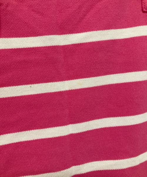 POLO RALPH LAUREN（ポロ・ラルフローレン）POLO RALPH LAUREN (ポロ・ラルフローレン) ポロシャツ ピンク×ホワイト サイズ:SIZE Sの古着・服飾アイテム