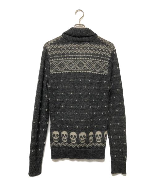 Hysteric Glamour（ヒステリックグラマー）Hysteric Glamour (ヒステリックグラマー) ニットカーディガン グレー サイズ:Lの古着・服飾アイテム