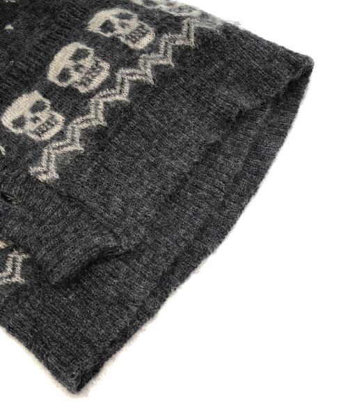 Hysteric Glamour（ヒステリックグラマー）Hysteric Glamour (ヒステリックグラマー) ニットカーディガン グレー サイズ:Lの古着・服飾アイテム