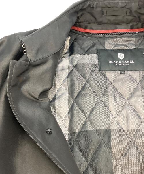 BLACK LABEL CRESTBRIDGE（ブラックレーベル クレストブリッジ）BLACK LABEL CRESTBRIDGE (ブラックレーベル クレストブリッジ) ステンカラーコート ブラック サイズ:Mの古着・服飾アイテム