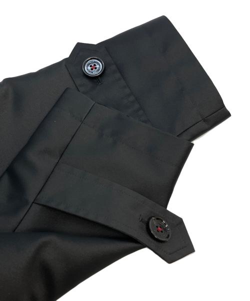 BLACK LABEL CRESTBRIDGE（ブラックレーベル クレストブリッジ）BLACK LABEL CRESTBRIDGE (ブラックレーベル クレストブリッジ) ステンカラーコート ブラック サイズ:Mの古着・服飾アイテム