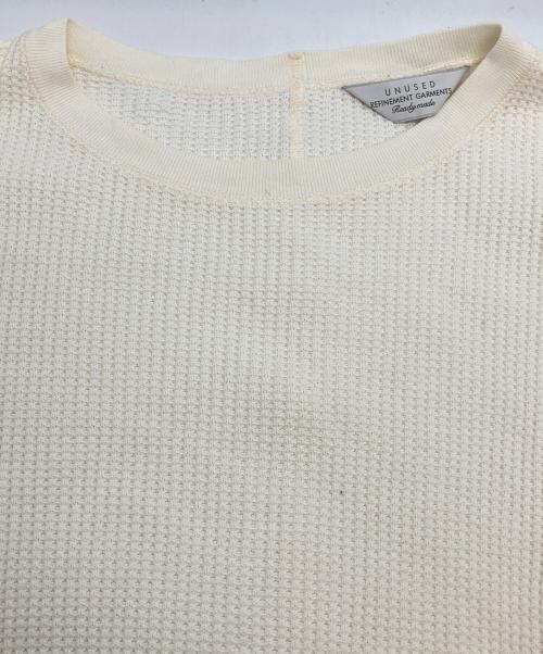 UNUSED（アンユーズド）UNUSED (アンユーズド) 長袖カットソー ホワイト サイズ:3の古着・服飾アイテム