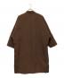 JURGEN LEHL (ヨーガンレール) ノーカラーコート ブラウン サイズ:SIZE M：12000円