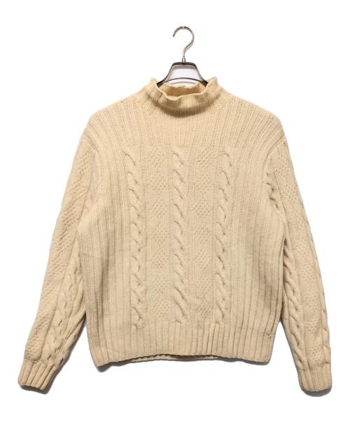 POLO RALPH LAUREN（ポロ・ラルフローレン）POLO RALPH LAUREN (ポロ・ラルフローレン) 厚手ニット アイボリー サイズ:Lの古着・服飾アイテム