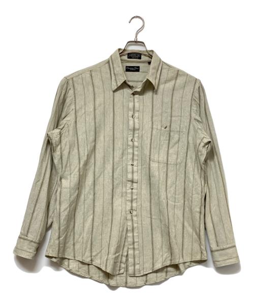 Christian Dior MONSIEUR（クリスチャンディオールムッシュ）Christian Dior MONSIEUR (クリスチャンディオールムッシュ) 長袖シャツ ベージュ サイズ:XL相当の古着・服飾アイテム