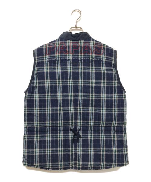 PAPAS（パパス）PAPAS (パパス) ベストダウンジャケット マルチカラー サイズ:SIZE Mの古着・服飾アイテム