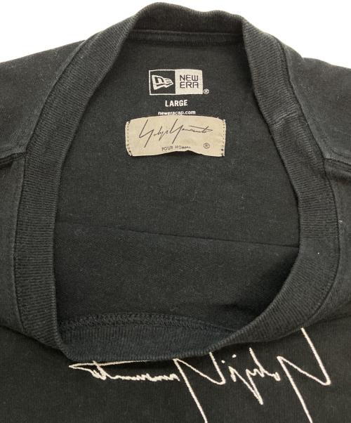 New Era（ニューエラ）New Era (ニューエラ) YOHJI YAMAMOTO (ヨウジヤマモト) 半袖Tシャツ ブラック サイズ:Lの古着・服飾アイテム