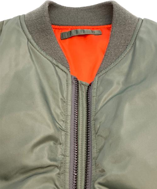 AVIREX（アヴィレックス）AVIREX (アヴィレックス) MA-1ジャケット グリーン×オレンジ サイズ:Lの古着・服飾アイテム