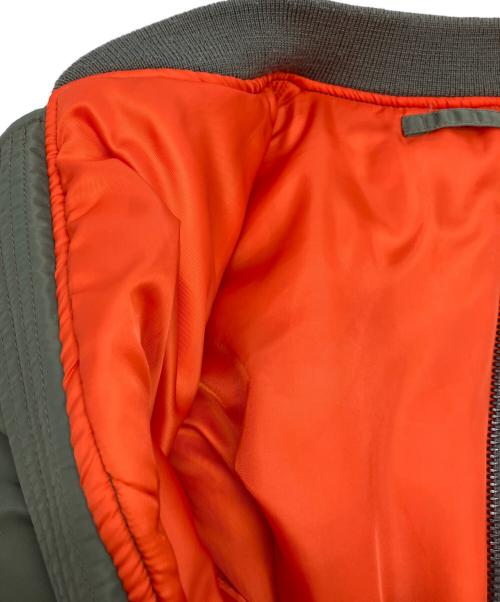 AVIREX（アヴィレックス）AVIREX (アヴィレックス) MA-1ジャケット グリーン×オレンジ サイズ:Lの古着・服飾アイテム