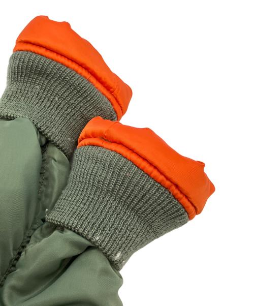 AVIREX（アヴィレックス）AVIREX (アヴィレックス) MA-1ジャケット グリーン×オレンジ サイズ:Lの古着・服飾アイテム