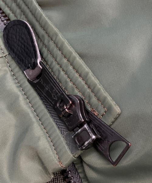 AVIREX（アヴィレックス）AVIREX (アヴィレックス) MA-1ジャケット グリーン×オレンジ サイズ:Lの古着・服飾アイテム