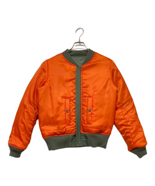 AVIREX（アヴィレックス）AVIREX (アヴィレックス) MA-1ジャケット グリーン×オレンジ サイズ:Lの古着・服飾アイテム