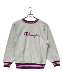 Champion REVERSE WEAVE（チャンピオン リバース ウィーブ）の古着「スウェット」｜グレー×パープル