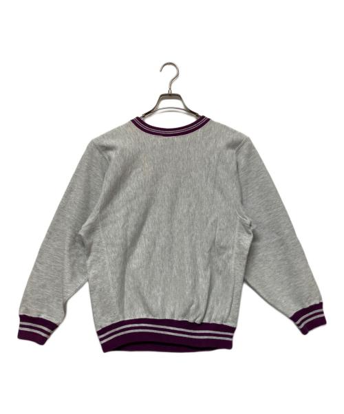 Champion REVERSE WEAVE（チャンピオン リバース ウィーブ）Champion REVERSE WEAVE (チャンピオン リバース ウィーブ) スウェット グレー×パープル サイズ:SIZE Mの古着・服飾アイテム