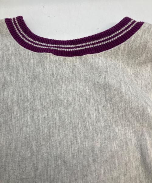 Champion REVERSE WEAVE（チャンピオン リバース ウィーブ）Champion REVERSE WEAVE (チャンピオン リバース ウィーブ) スウェット グレー×パープル サイズ:SIZE Mの古着・服飾アイテム