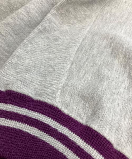 Champion REVERSE WEAVE（チャンピオン リバース ウィーブ）Champion REVERSE WEAVE (チャンピオン リバース ウィーブ) スウェット グレー×パープル サイズ:SIZE Mの古着・服飾アイテム