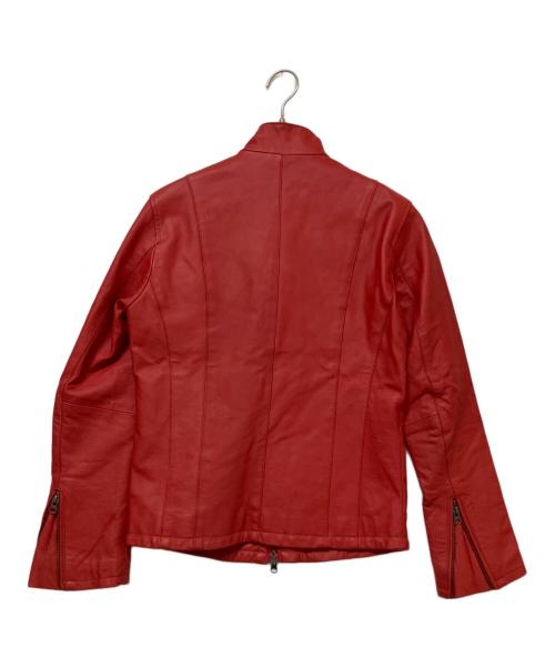 EVOLUTION（エボリューション）EVOLUTION (エボリューション) レザージャケット レッド サイズ:SIZE Mの古着・服飾アイテム