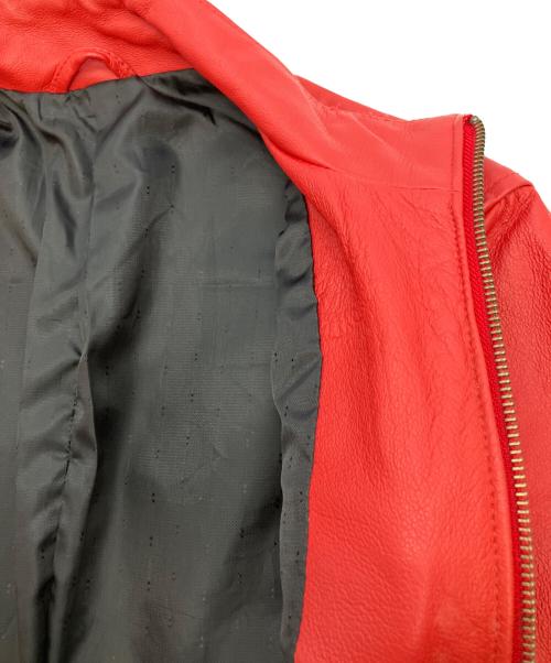EVOLUTION（エボリューション）EVOLUTION (エボリューション) レザージャケット レッド サイズ:SIZE Mの古着・服飾アイテム
