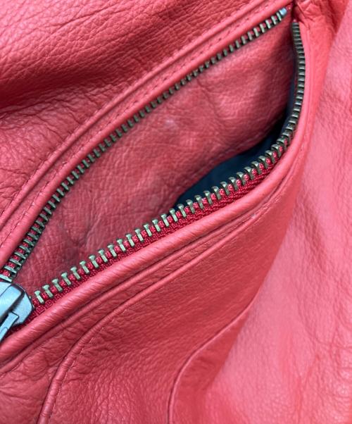 EVOLUTION（エボリューション）EVOLUTION (エボリューション) レザージャケット レッド サイズ:SIZE Mの古着・服飾アイテム