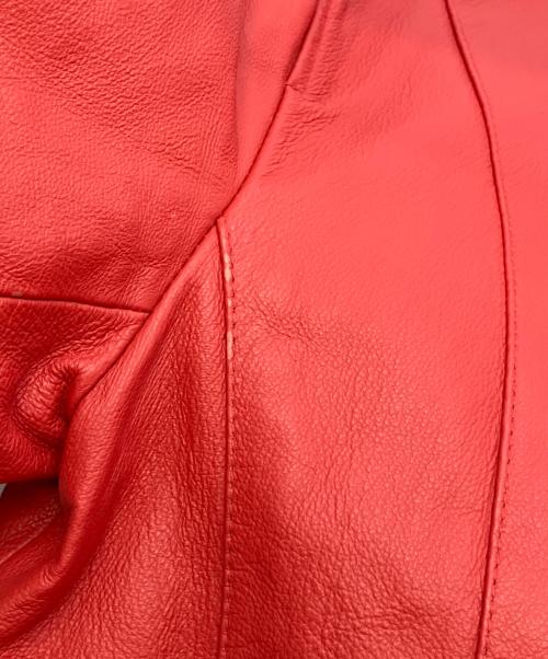 EVOLUTION（エボリューション）EVOLUTION (エボリューション) レザージャケット レッド サイズ:SIZE Mの古着・服飾アイテム