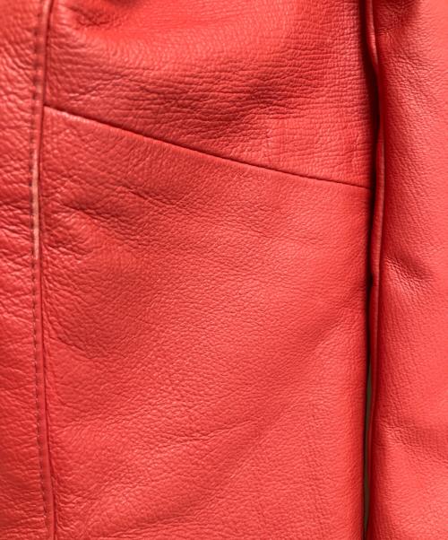 EVOLUTION（エボリューション）EVOLUTION (エボリューション) レザージャケット レッド サイズ:SIZE Mの古着・服飾アイテム