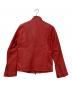 EVOLUTION (エボリューション) レザージャケット レッド サイズ:SIZE M：7000円