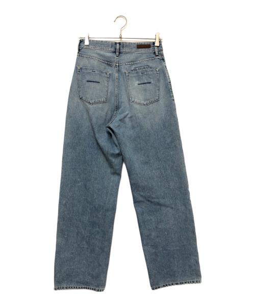 YANUK（ヤヌーク）YANUK (ヤヌーク) ワイドデニムパンツ ブルー サイズ:27の古着・服飾アイテム