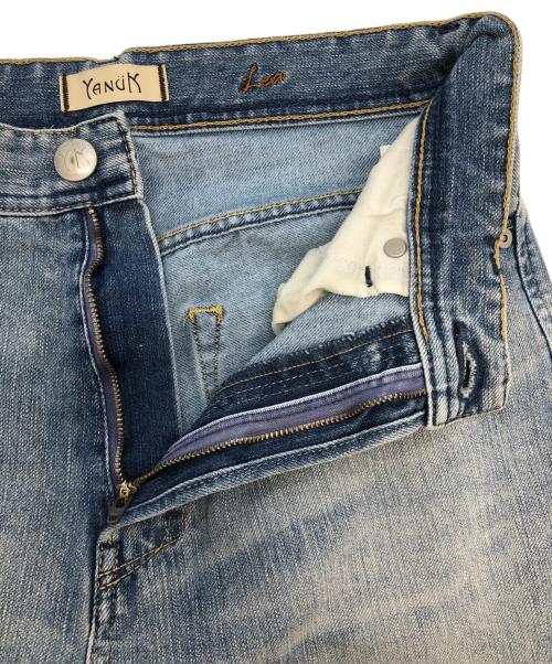 YANUK（ヤヌーク）YANUK (ヤヌーク) ワイドデニムパンツ ブルー サイズ:27の古着・服飾アイテム