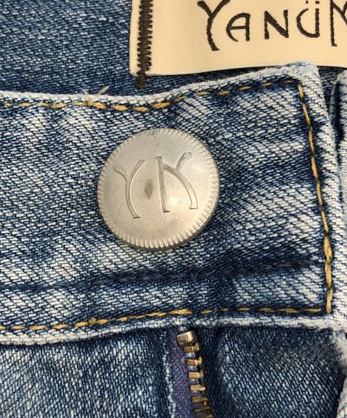 YANUK（ヤヌーク）YANUK (ヤヌーク) ワイドデニムパンツ ブルー サイズ:27の古着・服飾アイテム