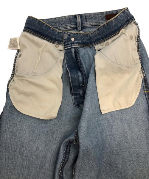 YANUK（ヤヌーク）YANUK (ヤヌーク) ワイドデニムパンツ ブルー サイズ:27の古着・服飾アイテム