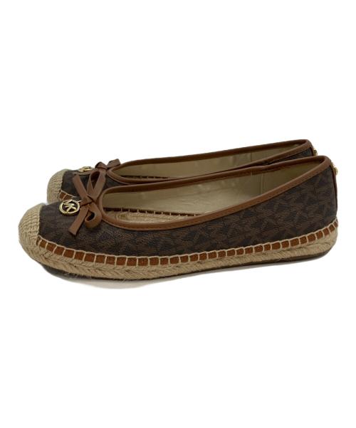 MICHAEL KORS（マイケルコース）MICHAEL KORS (マイケルコース) フラットパンプス ブラウン サイズ:23の古着・服飾アイテム