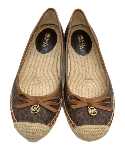 MICHAEL KORS（マイケルコース）MICHAEL KORS (マイケルコース) フラットパンプス ブラウン サイズ:23の古着・服飾アイテム