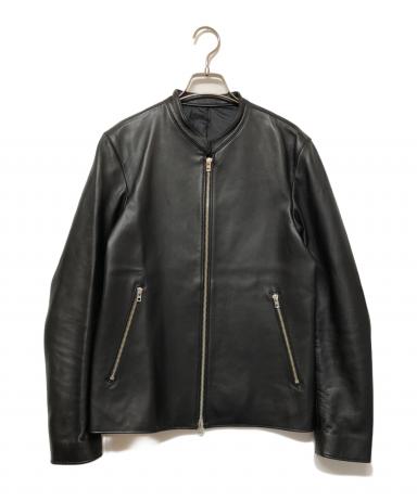 LIDNM ブラックレザージャケット 値下げ⭕️ 中古・古着通販】LIDnM (リドム) レザージャケット ブラック サイズ