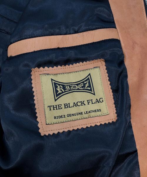 RIDEZ THE BLACK FLAG（ライズ ザ ブラック フラッグ）RIDEZ THE BLACK FLAG (ライズ ザ ブラック フラッグ) シングルライダースジャケット ブラウン サイズ:SIZE 38の古着・服飾アイテム