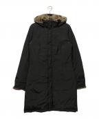 WOOLRICHウールリッチ）の古着「ラビットファー付ダウンジャケット」｜ブラック