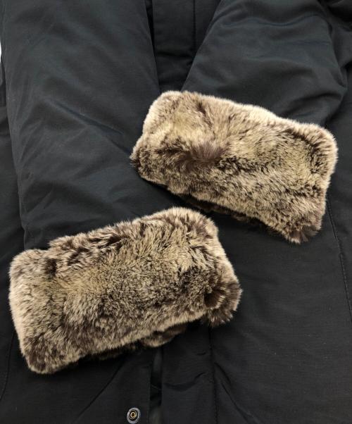 WOOLRICH（ウールリッチ）WOOLRICH (ウールリッチ) ラビットファー付ダウンジャケット ブラック サイズ:SIZE Mの古着・服飾アイテム