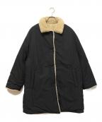 uragoBurago）の古着「リバーシブルボアコート」｜ブラック×ベージュ