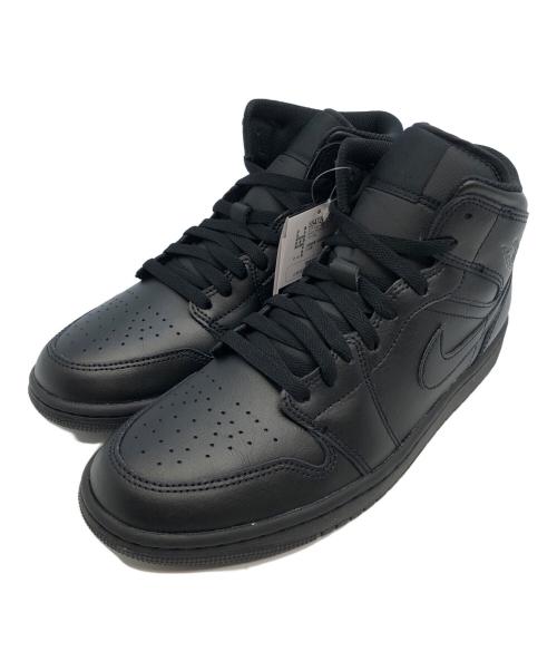 NIKE（ナイキ）NIKE (ナイキ) AIR JORDAN 1 MID TRIPLE BLACK ブラック サイズ:26.5の古着・服飾アイテム