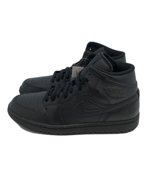 NIKE（ナイキ）NIKE (ナイキ) AIR JORDAN 1 MID TRIPLE BLACK ブラック サイズ:26.5の古着・服飾アイテム